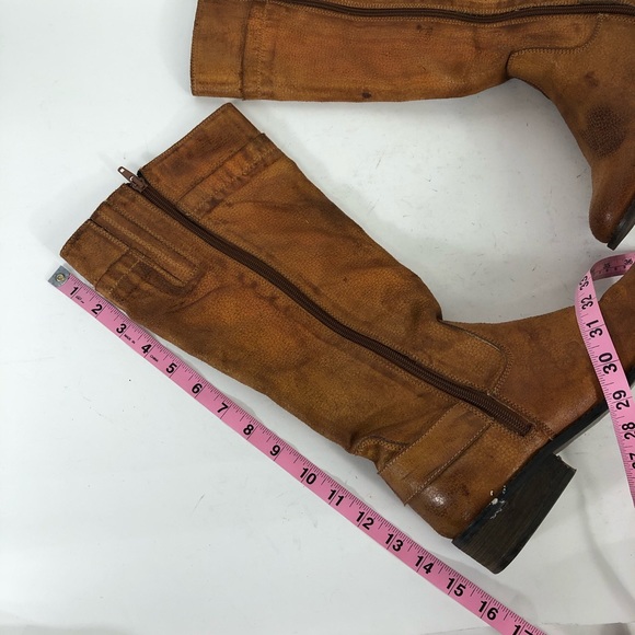 Matisse Coconut tan heel riding boots zipper Deja - Picture 7 of 8